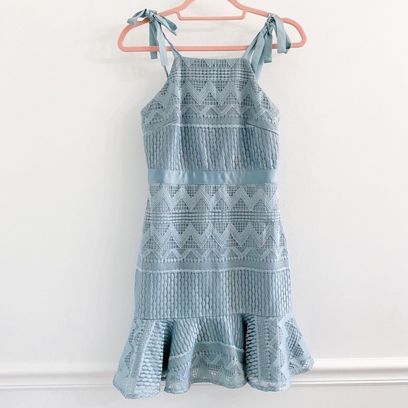 Two Sisters The Label Dresses & Skirts - Two Sisters Sage Shona Ruffle Flounce Dress